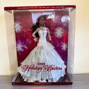 2008 Holiday Barbie Collector Doll Original Box Celebrating 20 Years Of Holidays